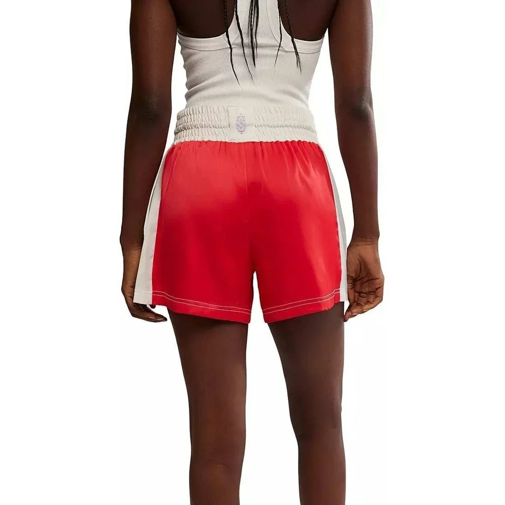 Free People Heart To Heart Shorts Women M Pink New OB2266974 Floral Embroidered - Picture 4 of 6